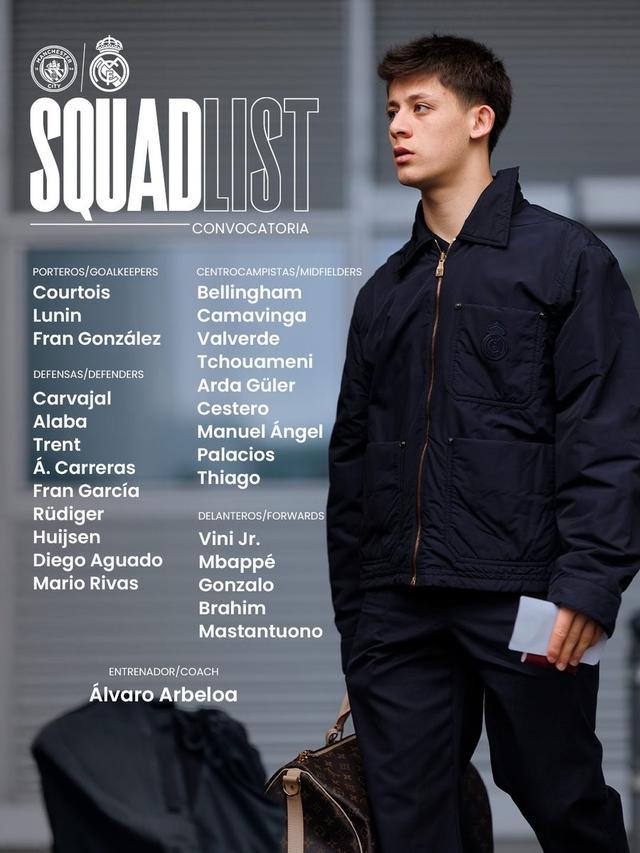 开云体育app-皇马欧冠客战曼城大名单：姆巴佩、贝林厄姆、卡雷拉斯回归